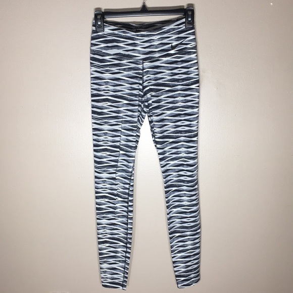 Nike Dri-fit workout leggings black white and gray yoga pants size small​​​​ - Picture 3 of 10